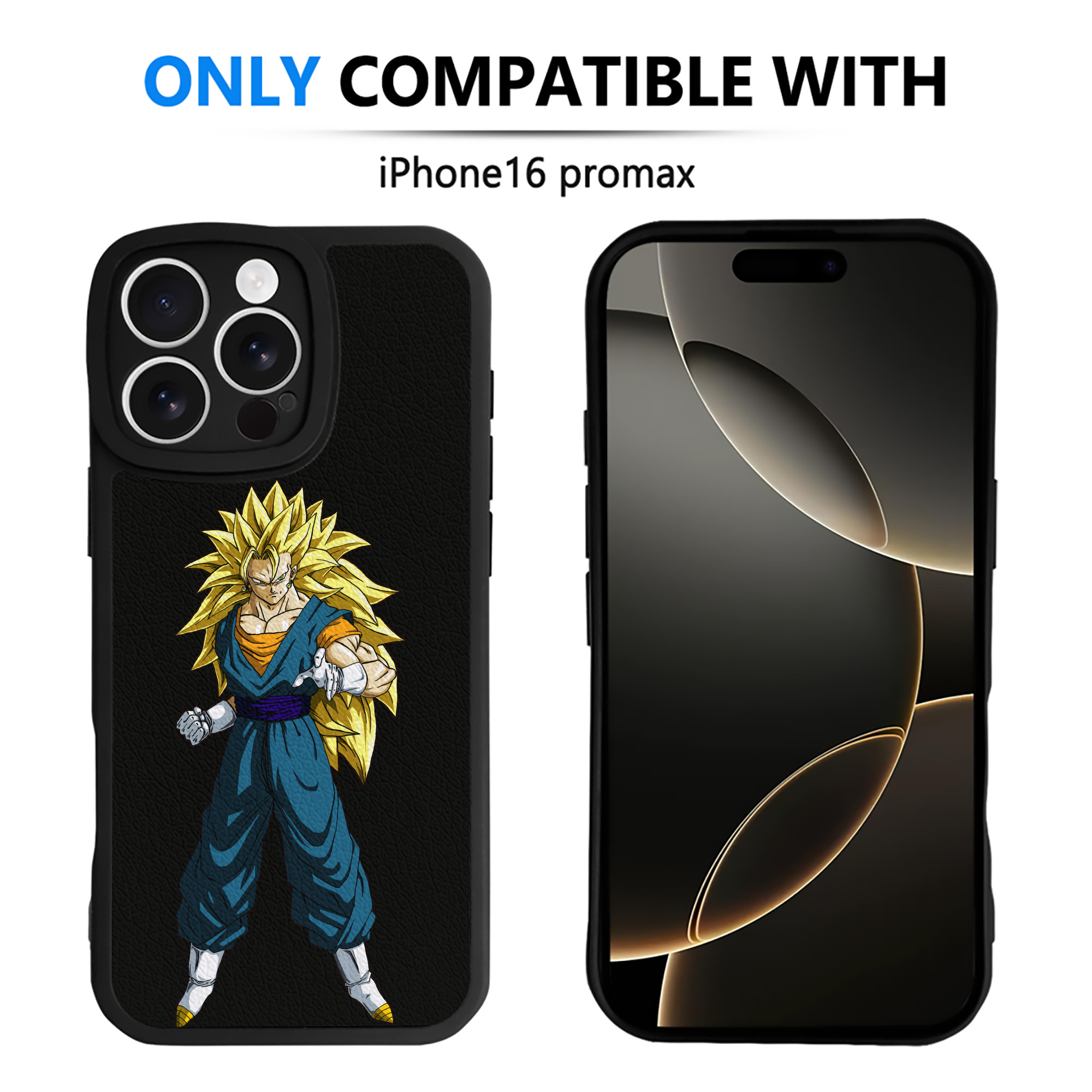 （画像用） ドラゴンボール ベジット DRAGON BALL Vegetto 【iPhone 16シリーズ対応】シリコンスマホケース（レザー調） 材質：シリコン